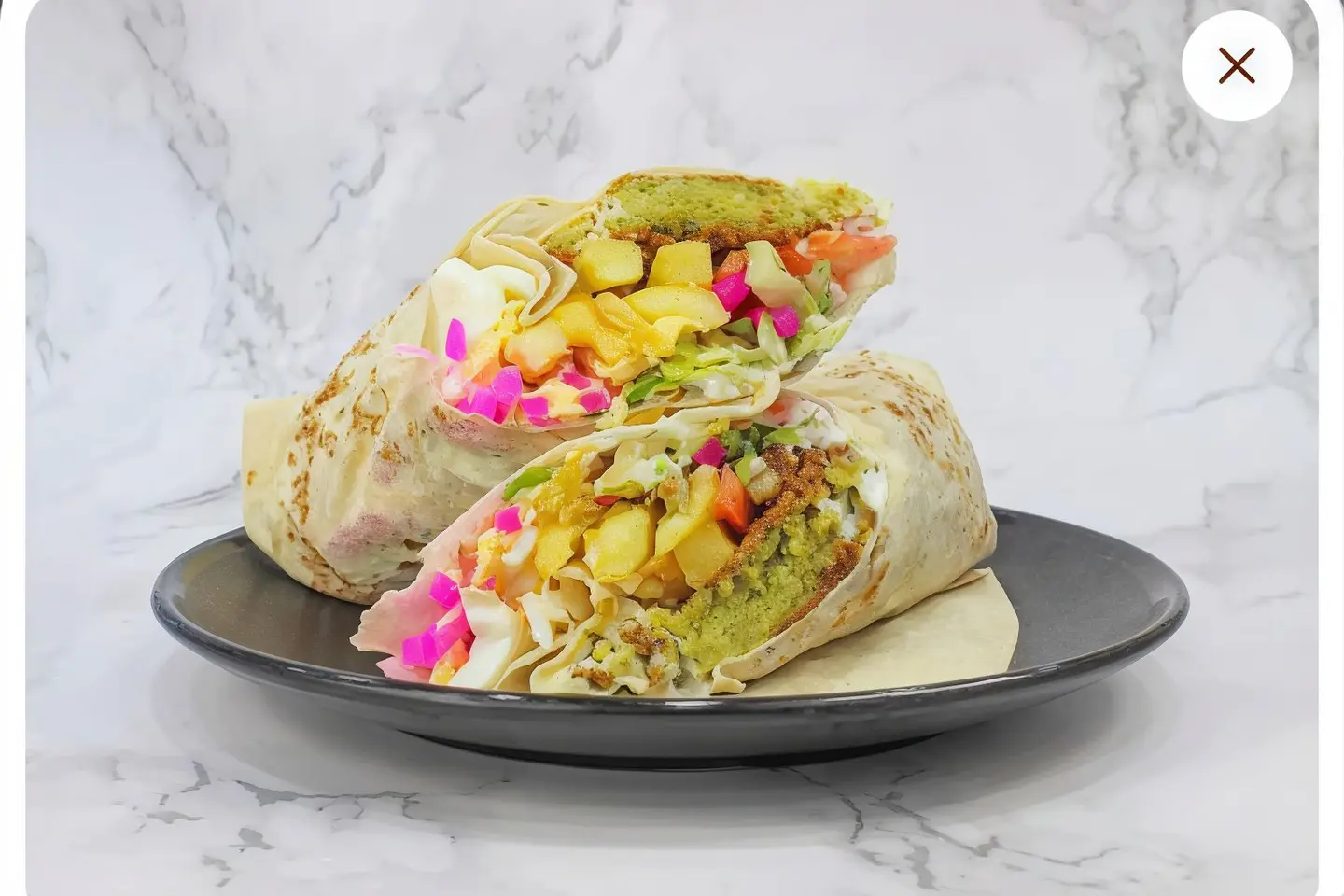 ساندوتش فلافل جبن وبيض