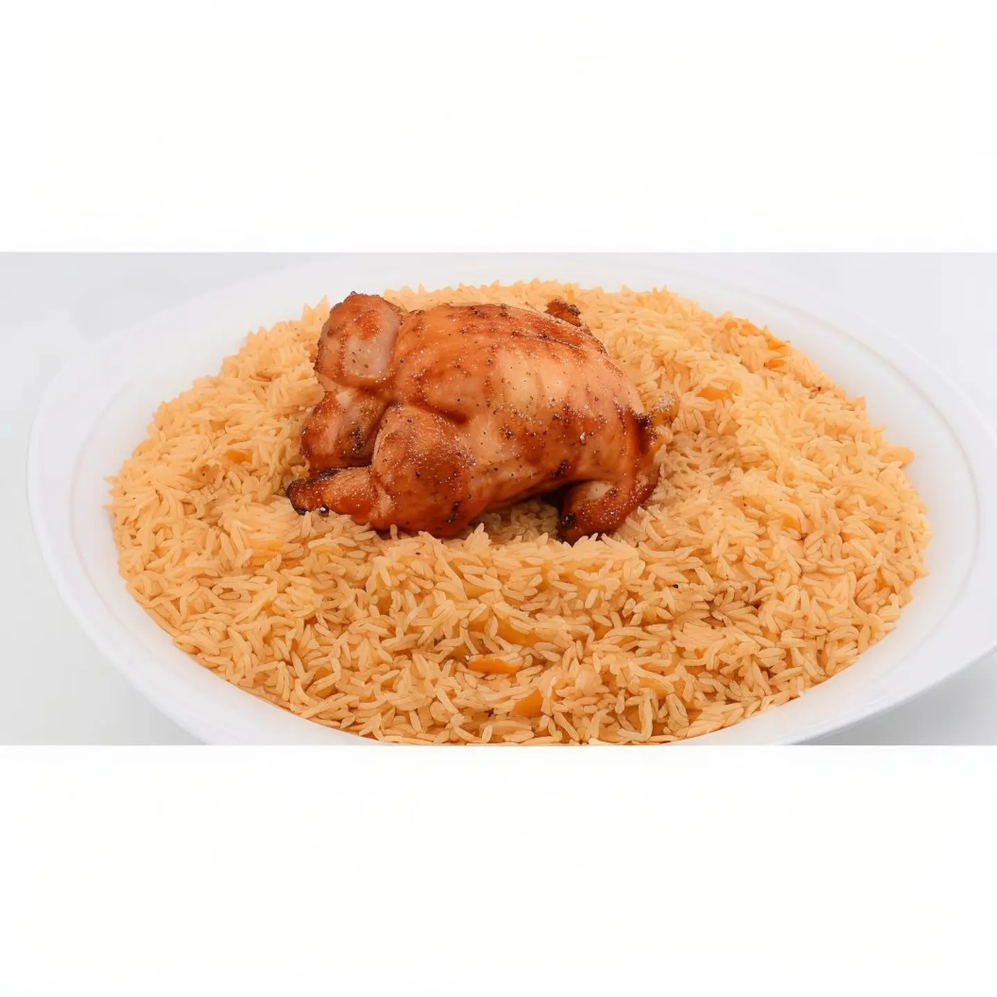 Quarter Grilled Chicken With Rice