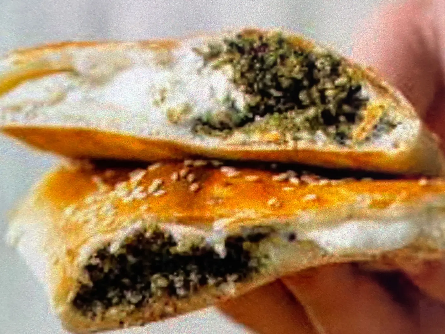 فطيرة البنة بالزعتر