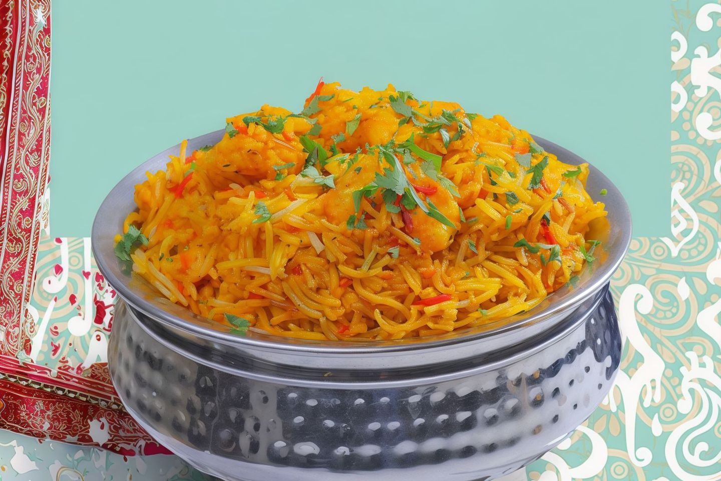 Tawa Prawns Biryani