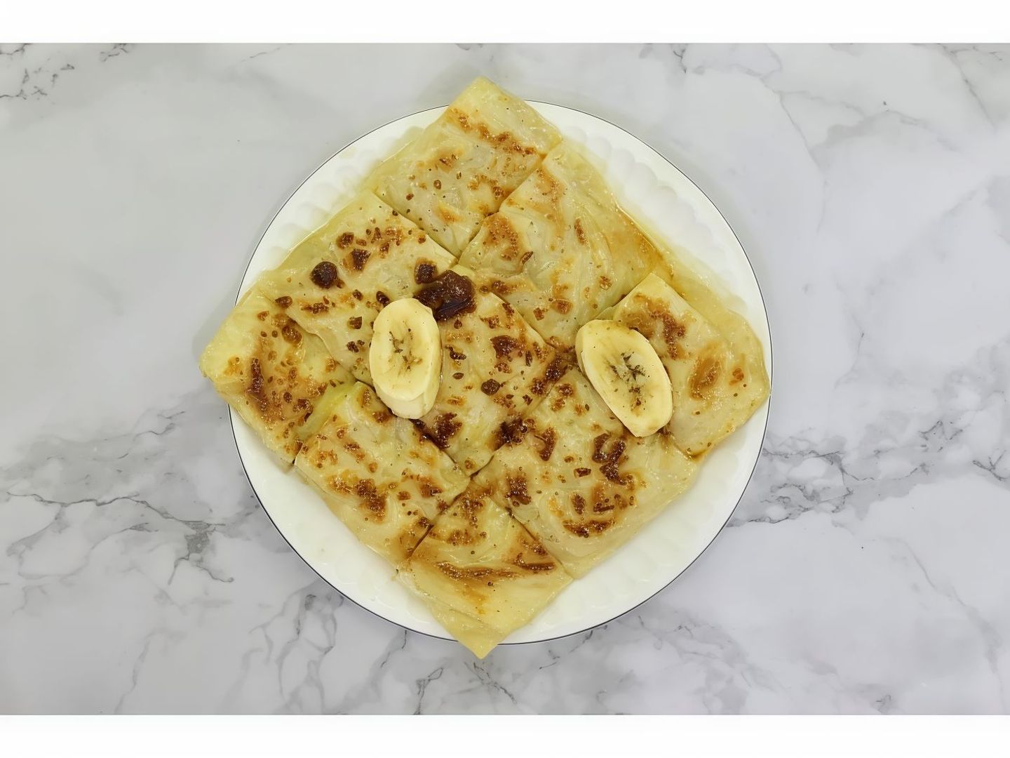 مطبق حلو موز وقشطة