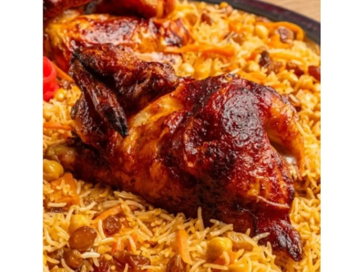 حبه دجاج بخاري مع الرز
