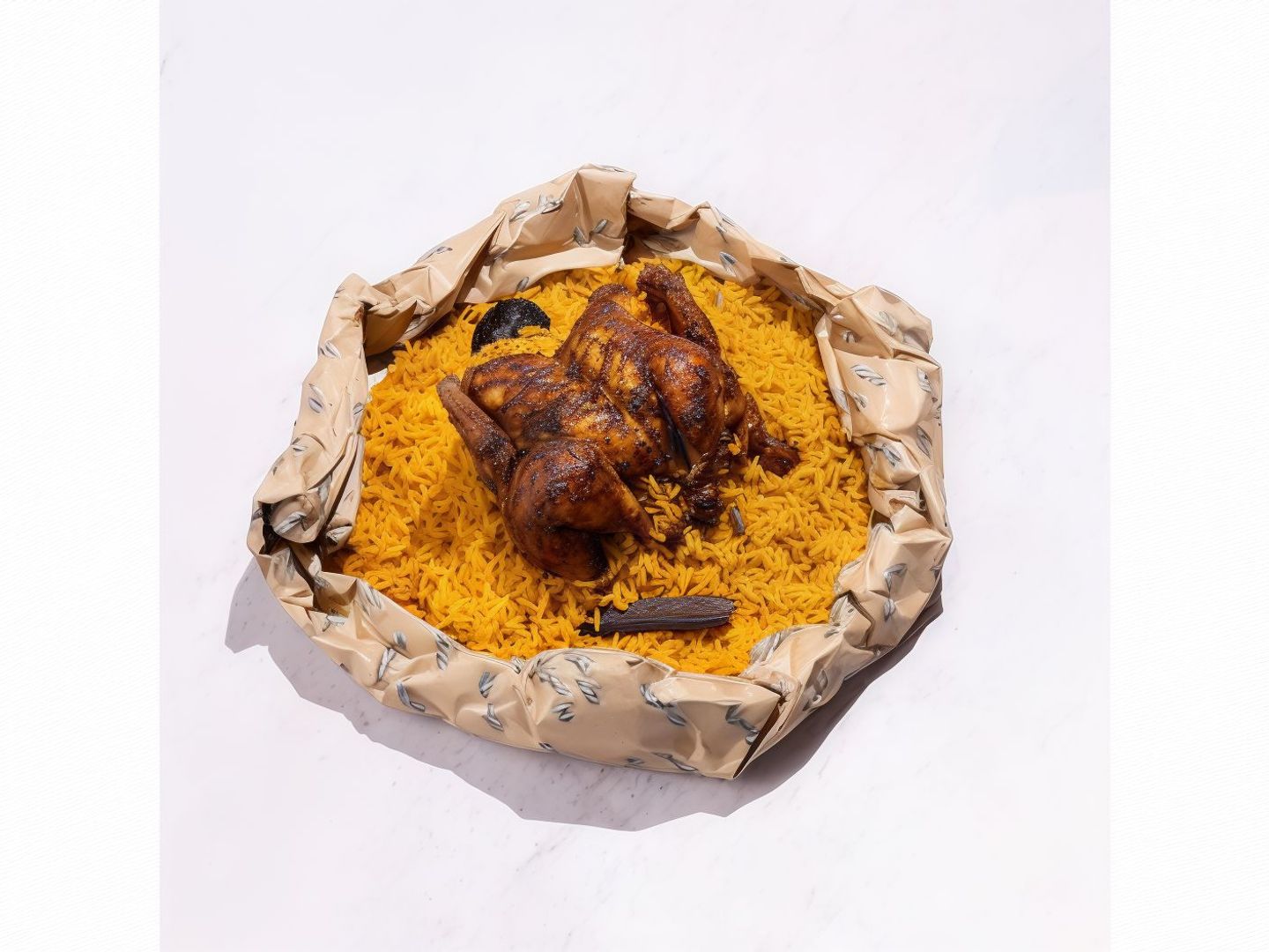 حبة شواية مع الأرز بخاري