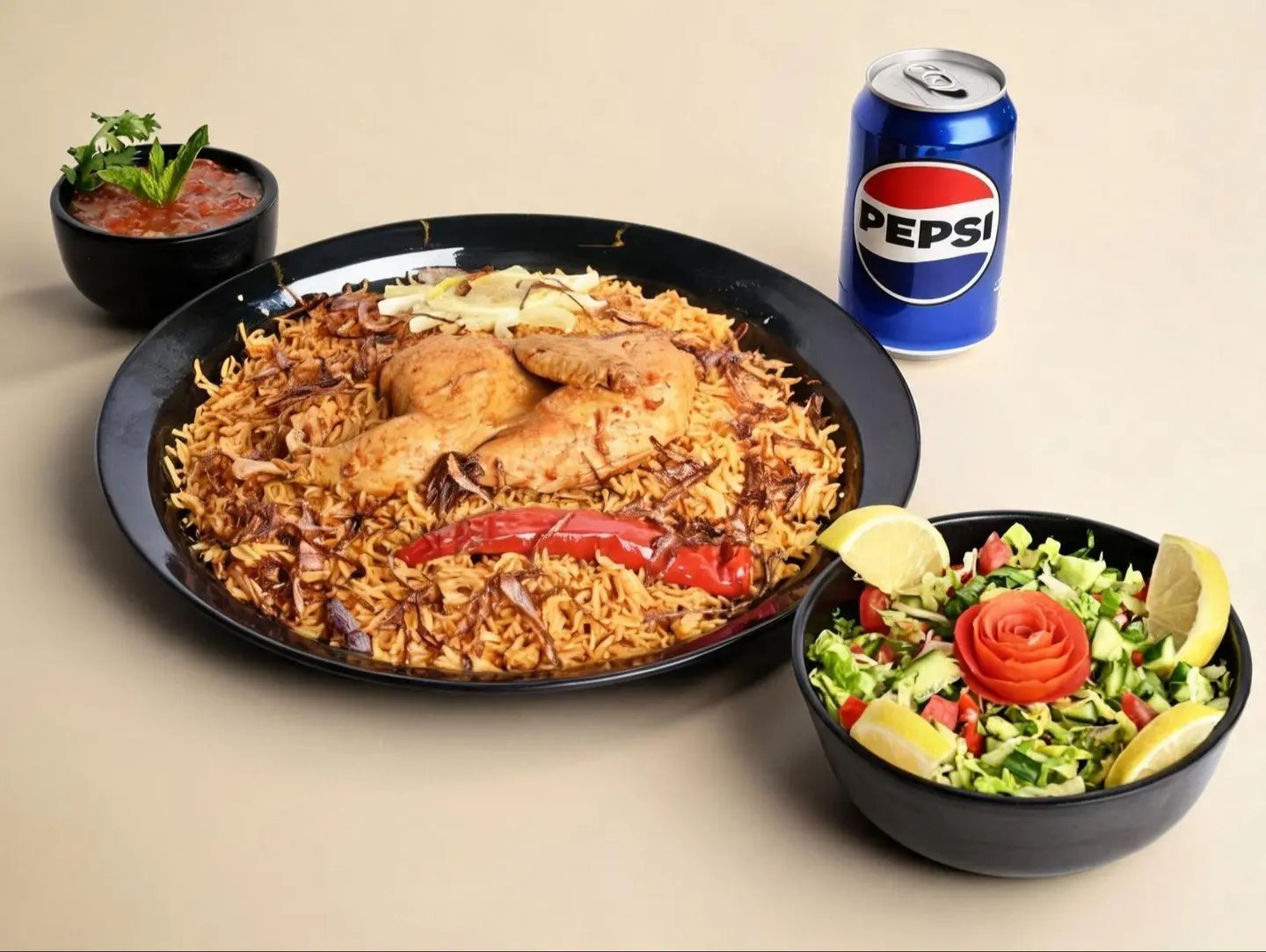 وجبة نص مضغوط دجاج