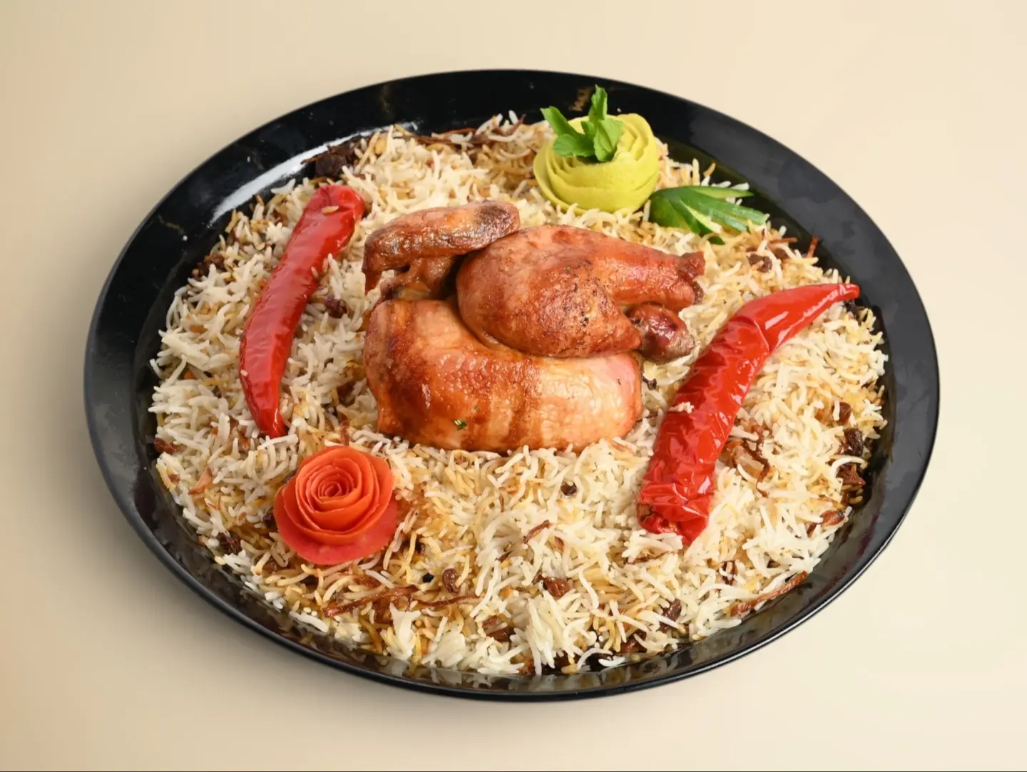 نصف دجاجة مشوية