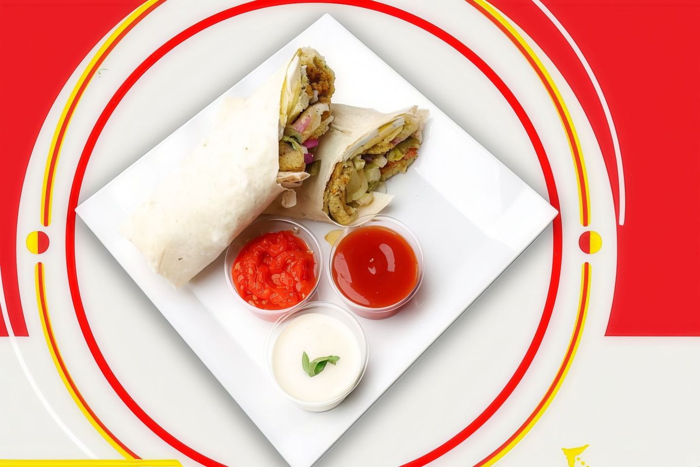 Egg With Falafel Sandwich