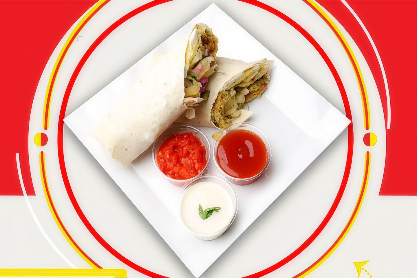 Large Mixed Falafel Sandwich