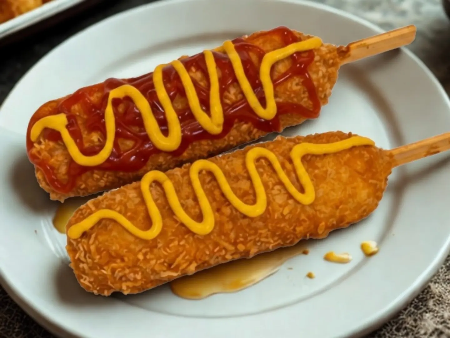 2 Korean Corn Dog