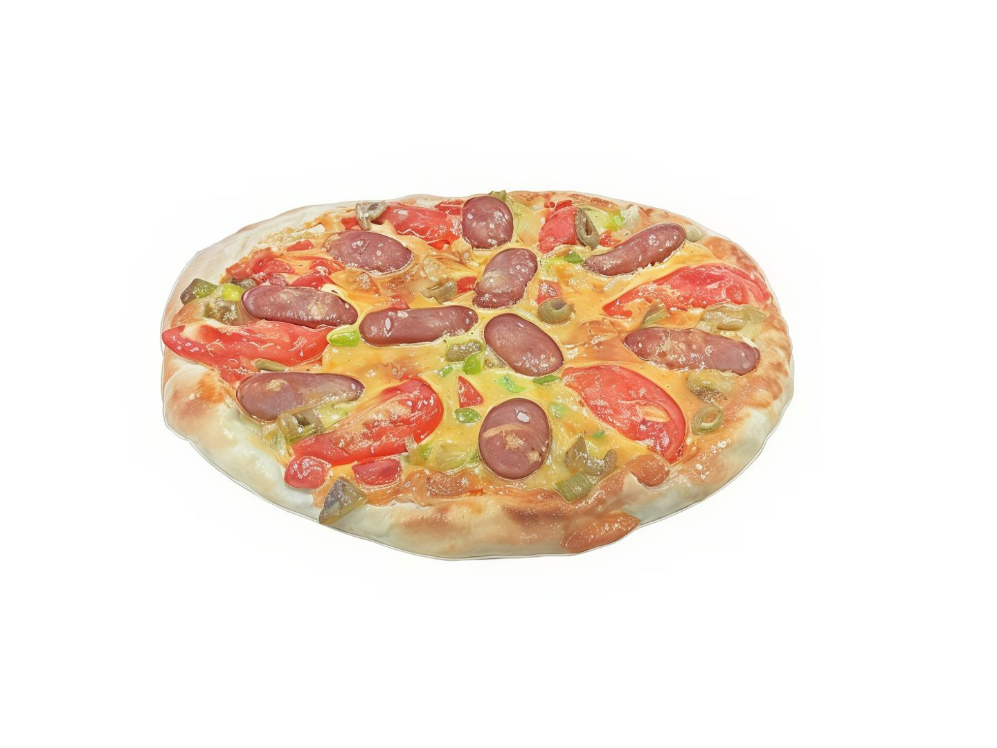 فطيرة هوت دوج لحم حجم كبير