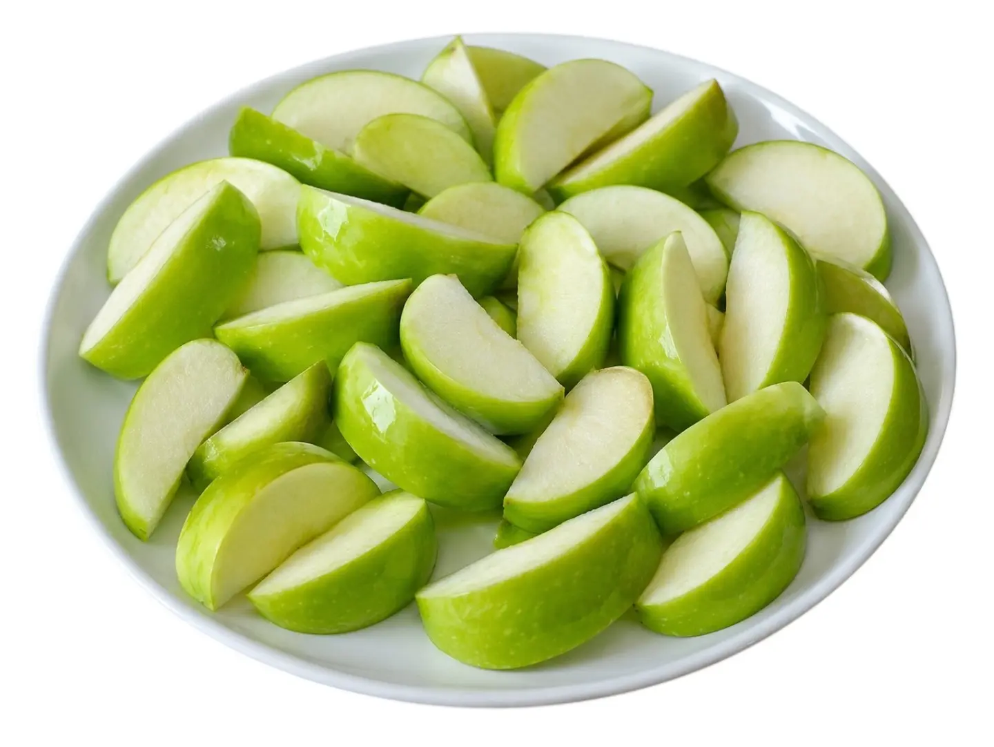 صحن تفاح اخضر