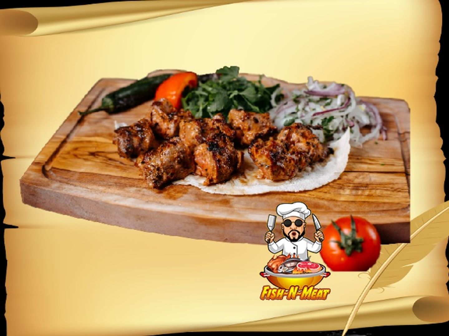 Chicken Awsal - 2 Skewers