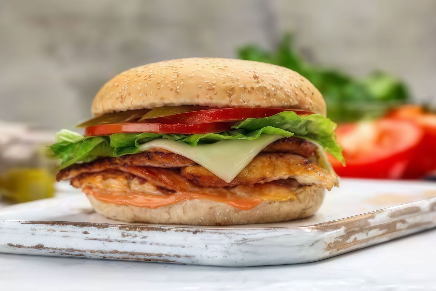 Chicken Cheese Burger