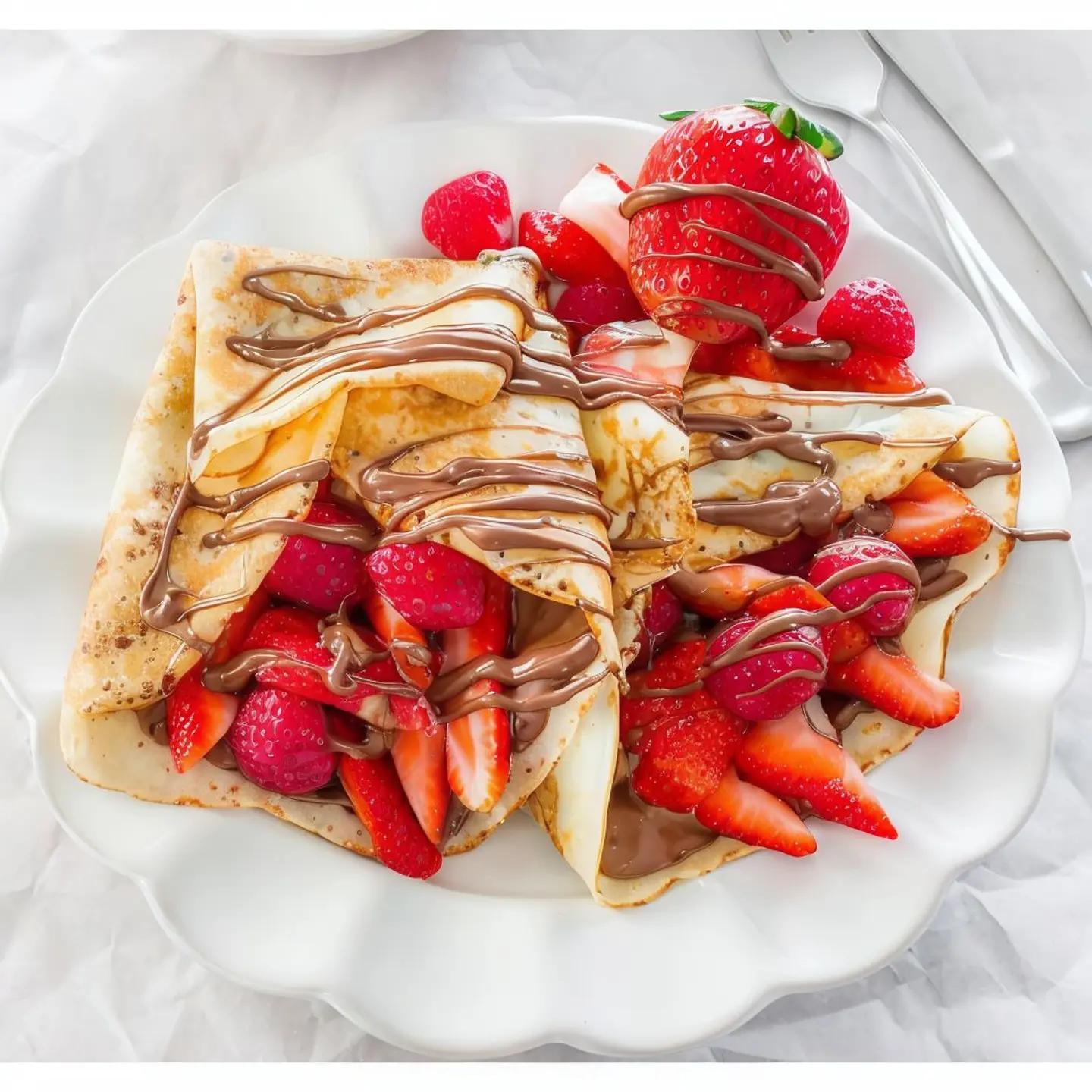 كريب نوتيلا فراوله