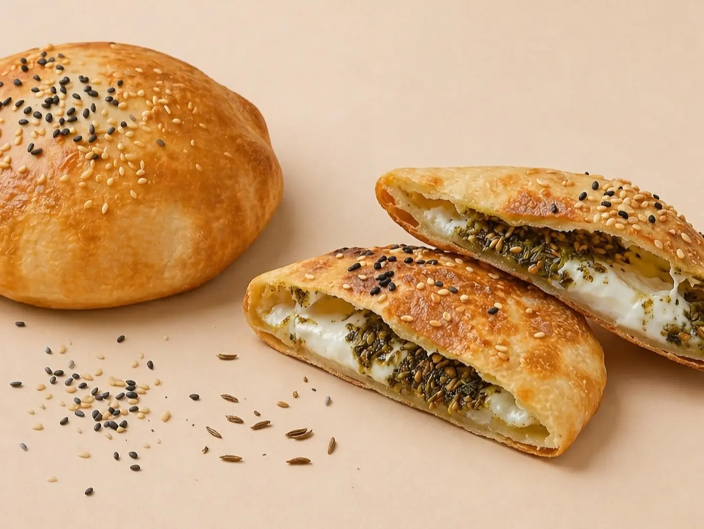 لبنه بالزعتر