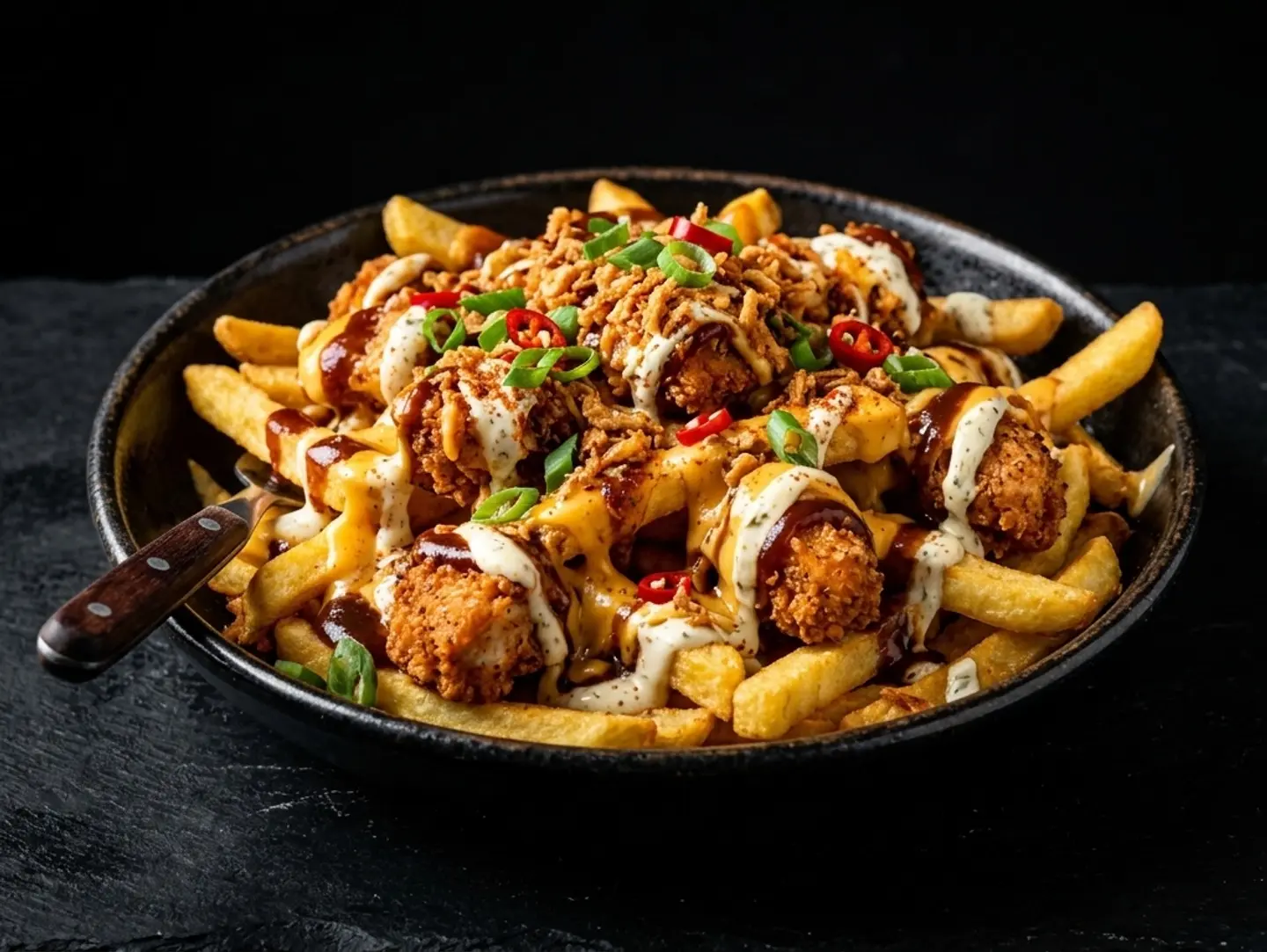 Chicken Mix With French Fries