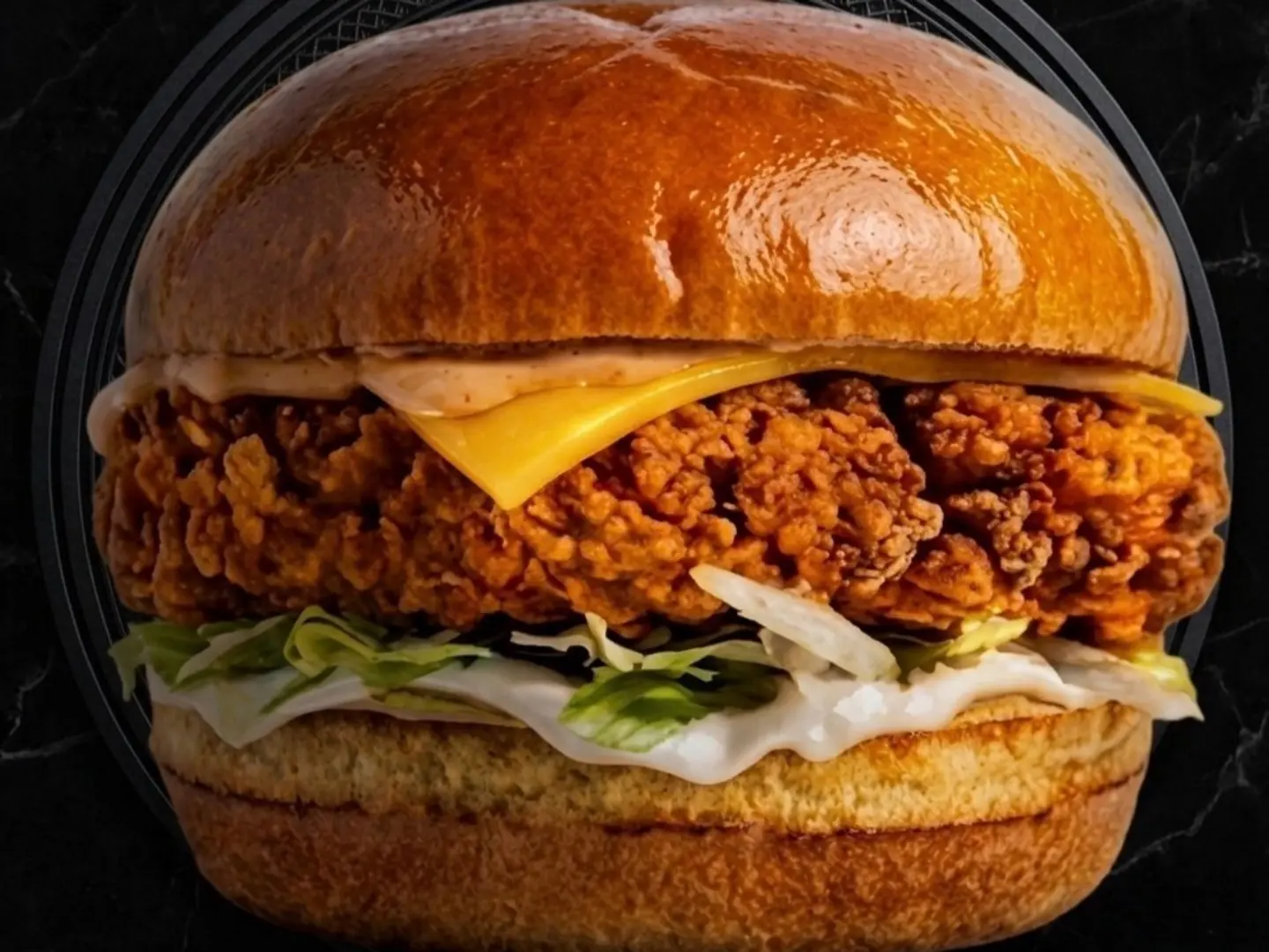 كرسبي شيكن برقر (بريوش)