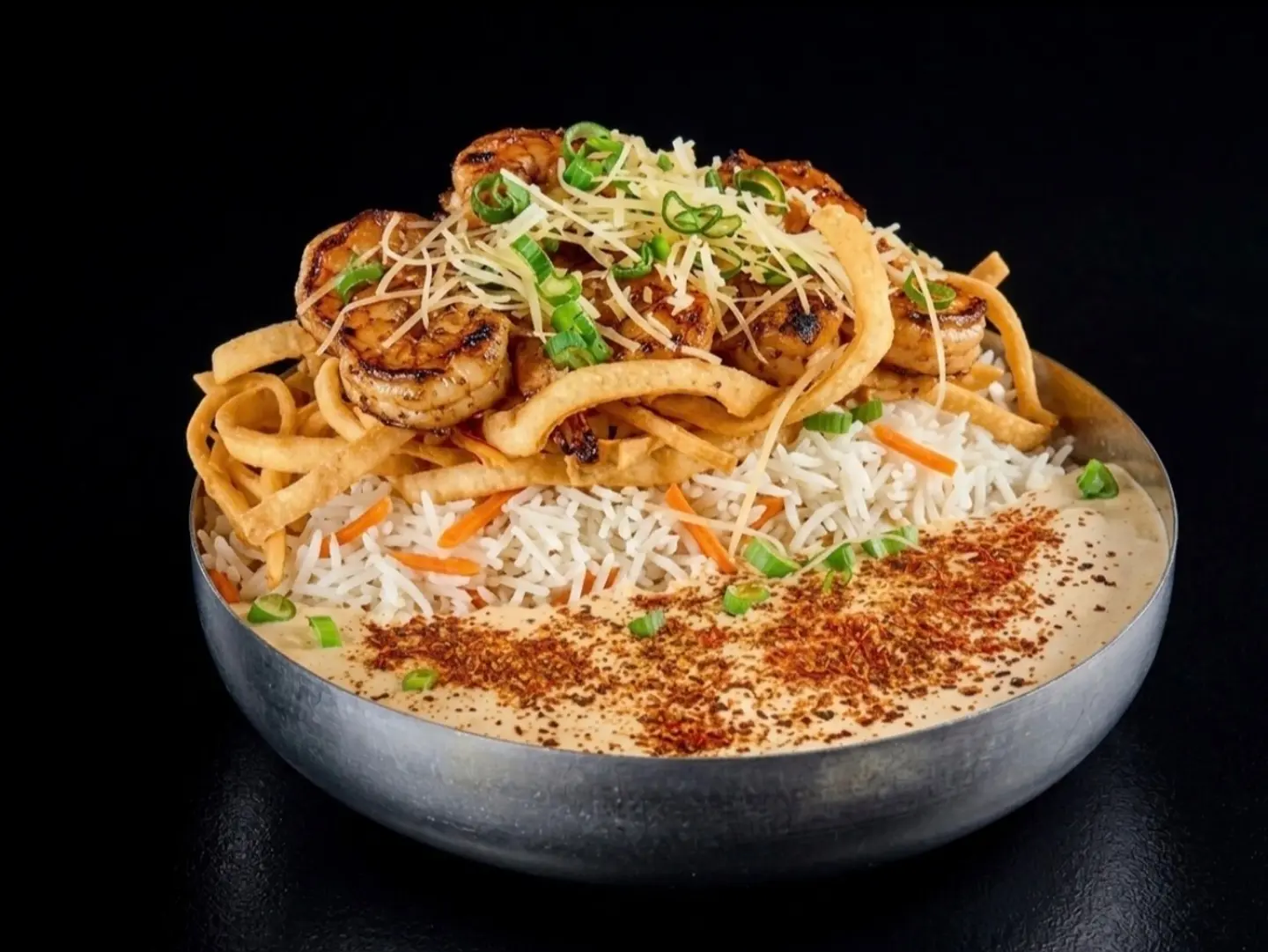 Shrimp Alfredo With Rice