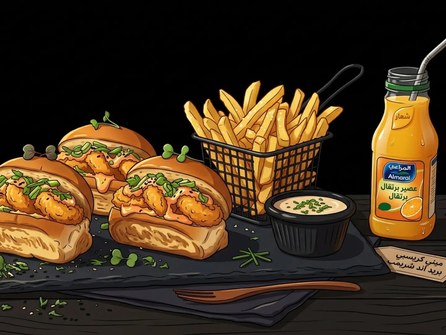 Mini Crispy Shrimp Sandwich