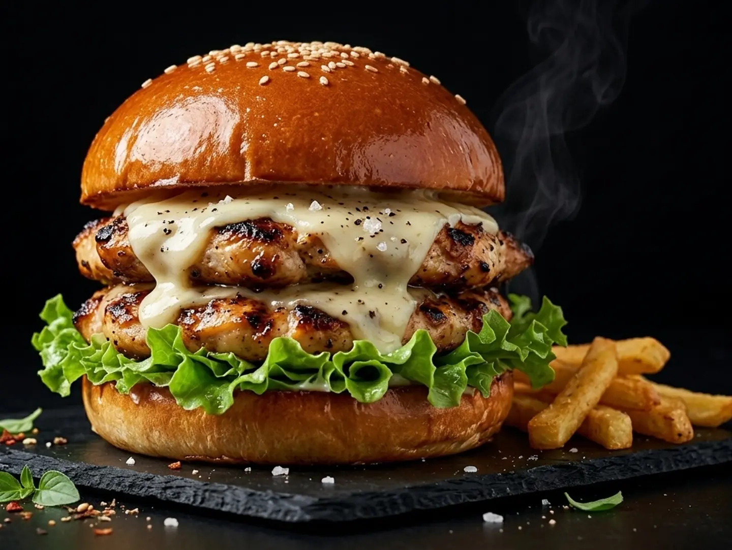 Grilled Chicken Burger - Double