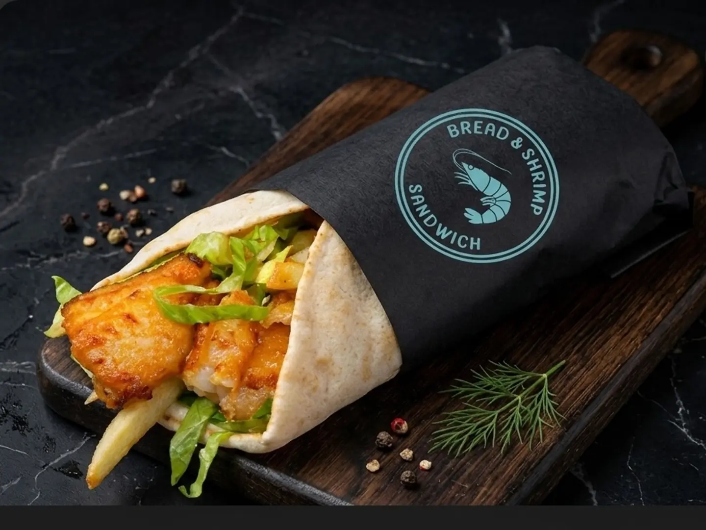 Sandwich Fish Fried Shami With Tartar Sauce