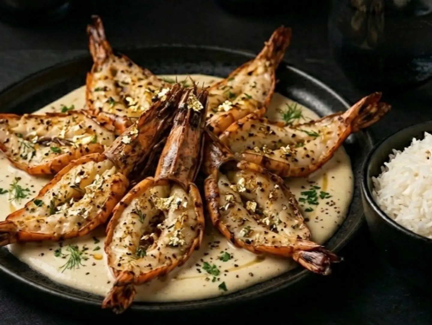 Signature Butterfly Shrimp With A Touch Of Velvety French Cream