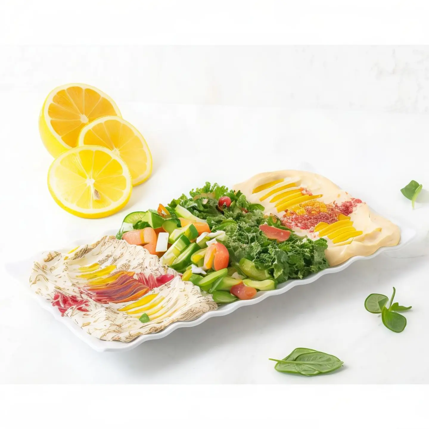 صحن مقبلات مشكلة