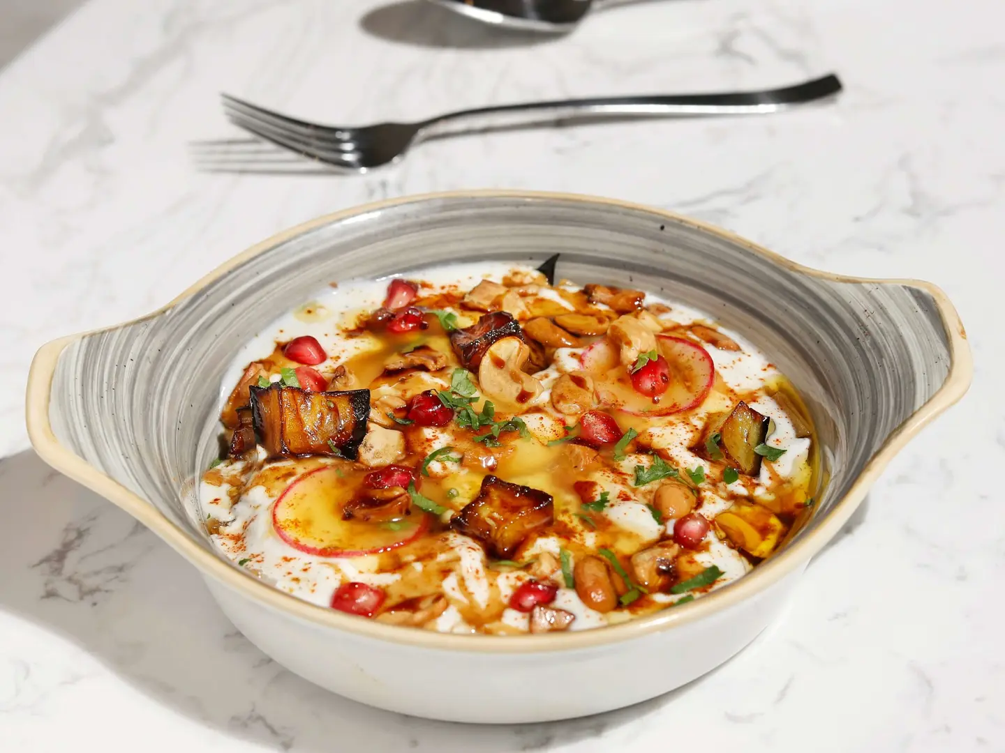 فتة باذنجان