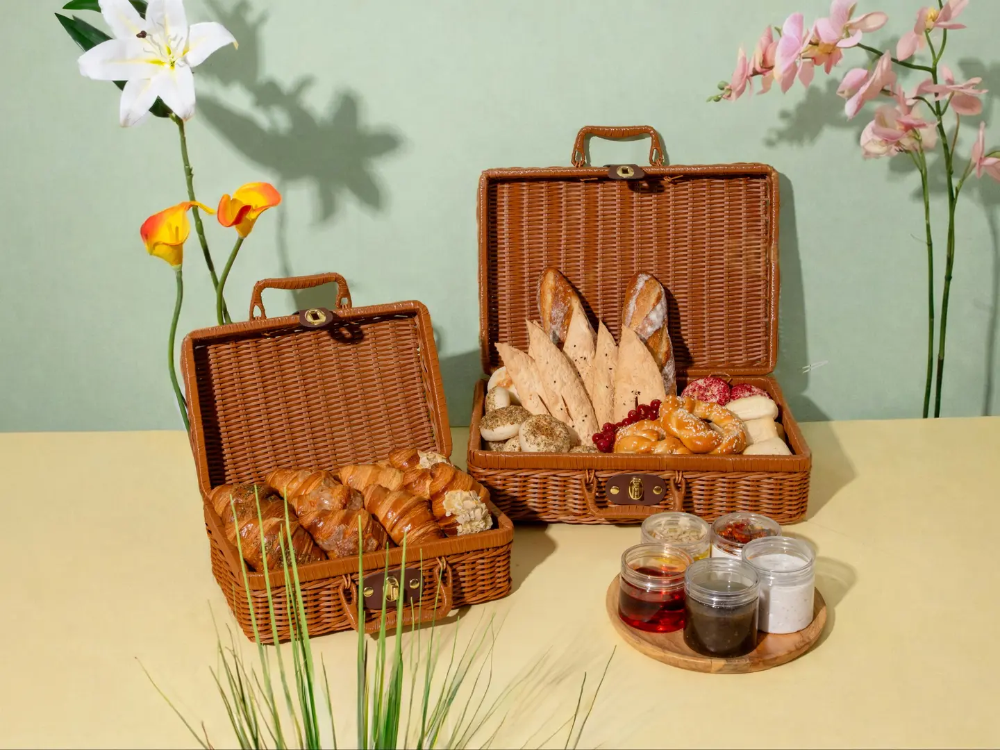 سلة عيد التوأم للفطور