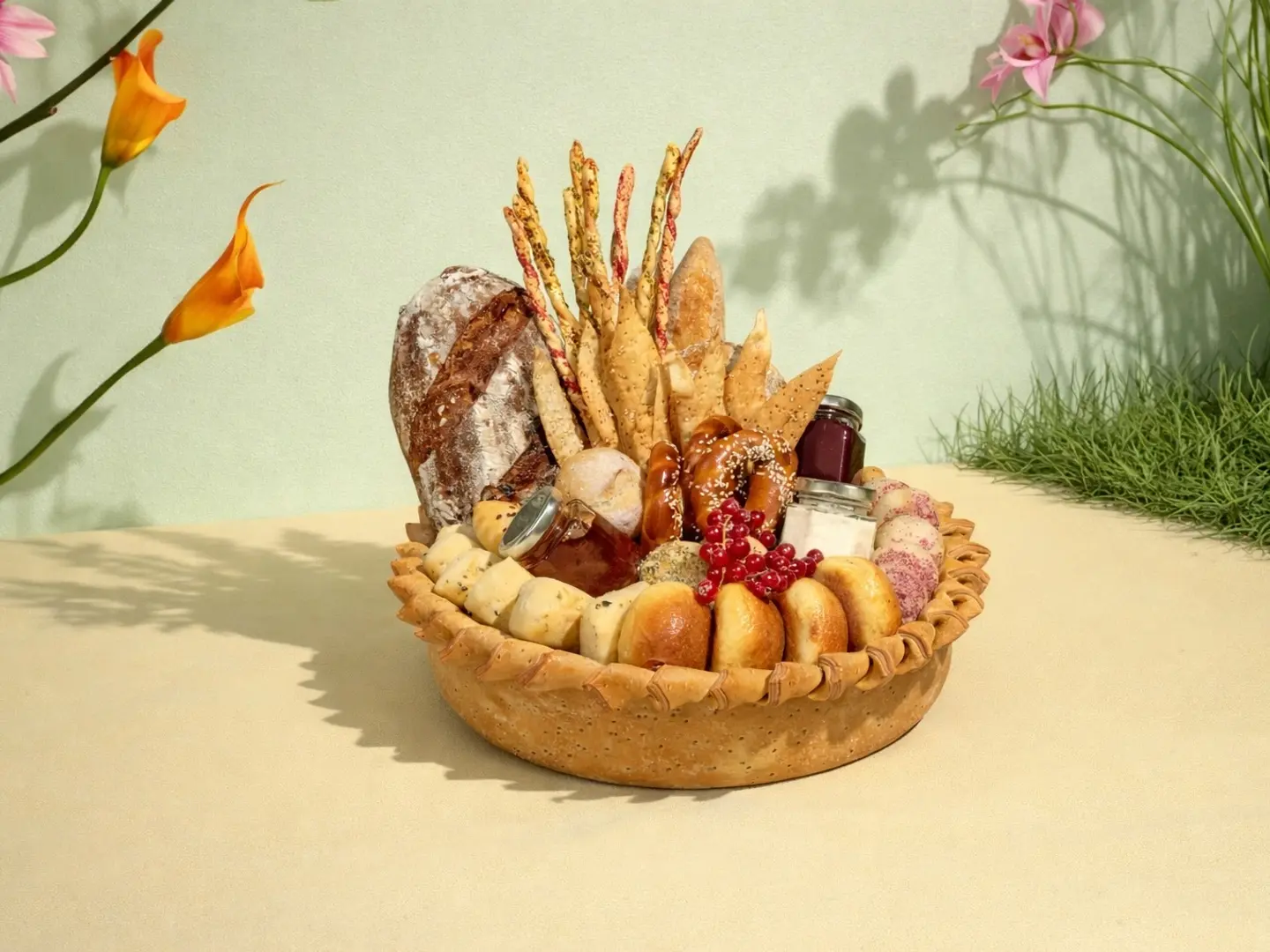 سله خبز نيني المنزليه