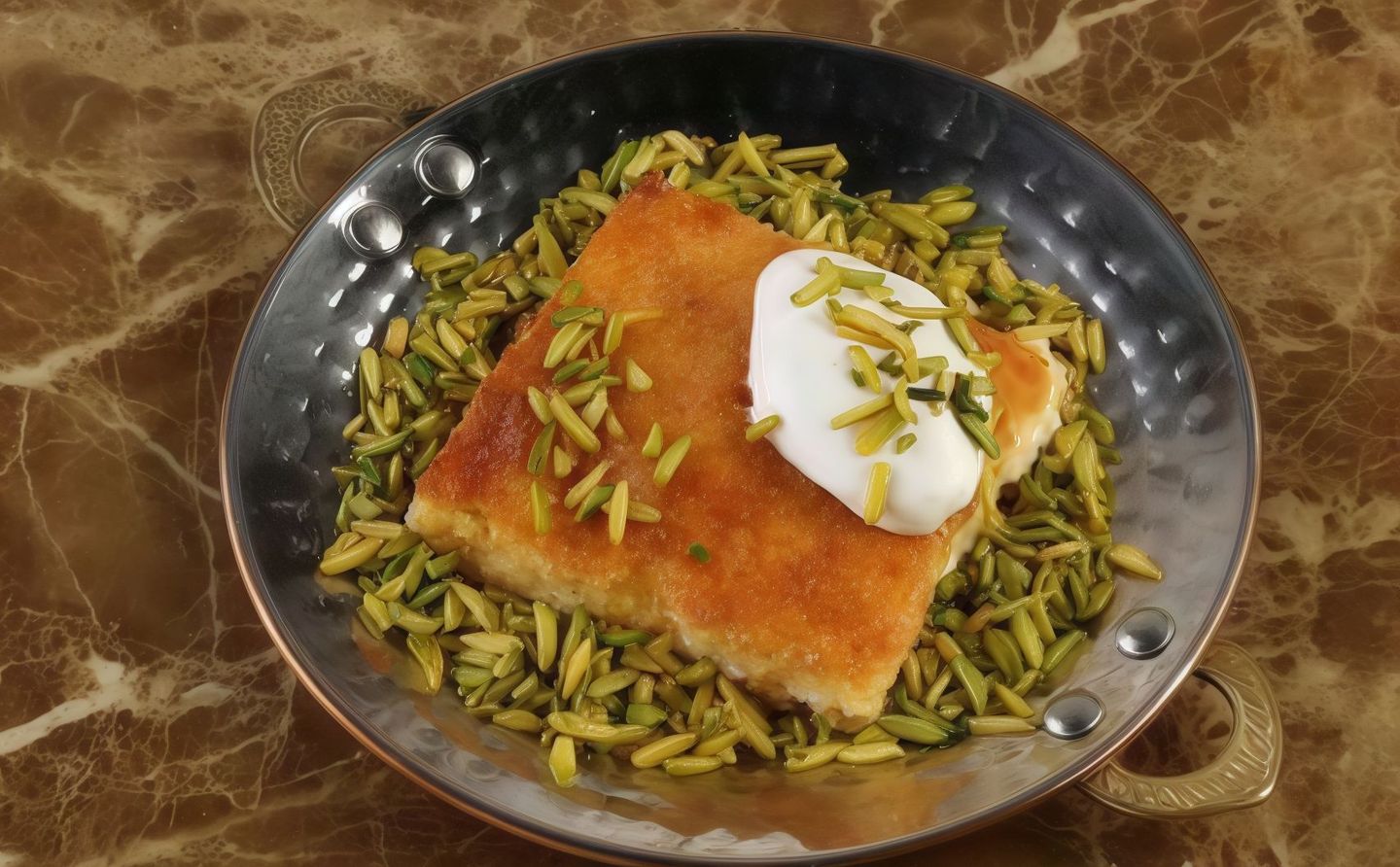Basbousa Wih Cream