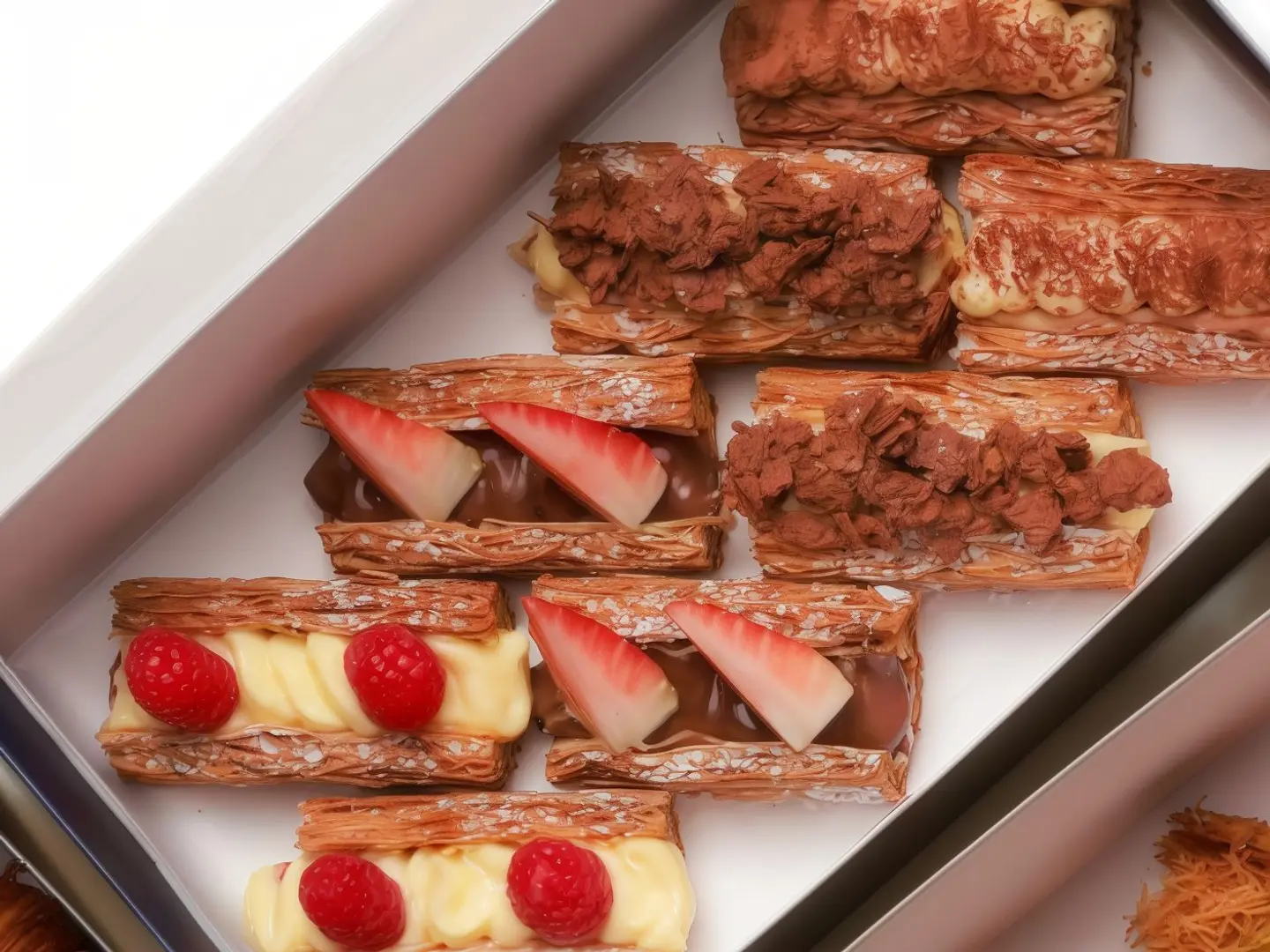 Box Mini Mille Feuille Long 8 Pieces