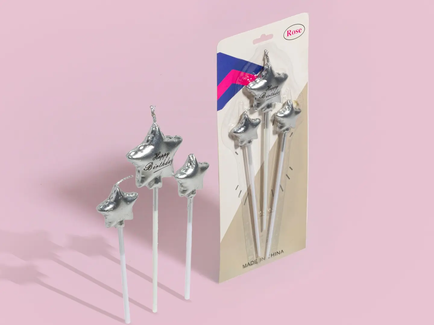 شمعة عيد ميلاد سعيد، نجمة فضية