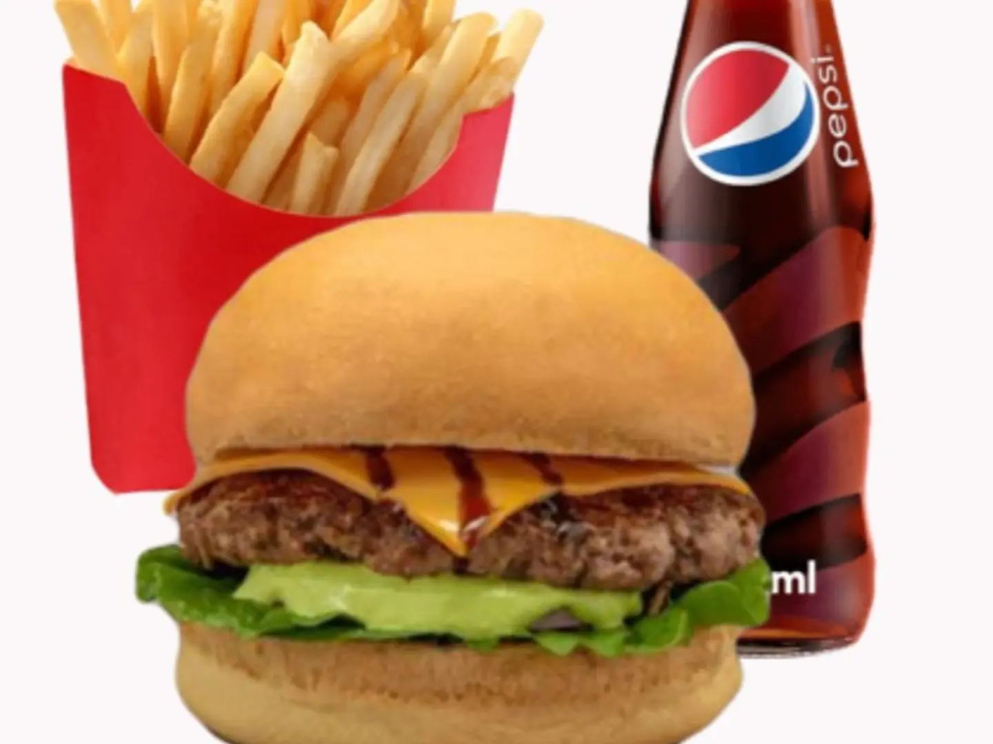 وجبة برجر لحم عالية القيمة