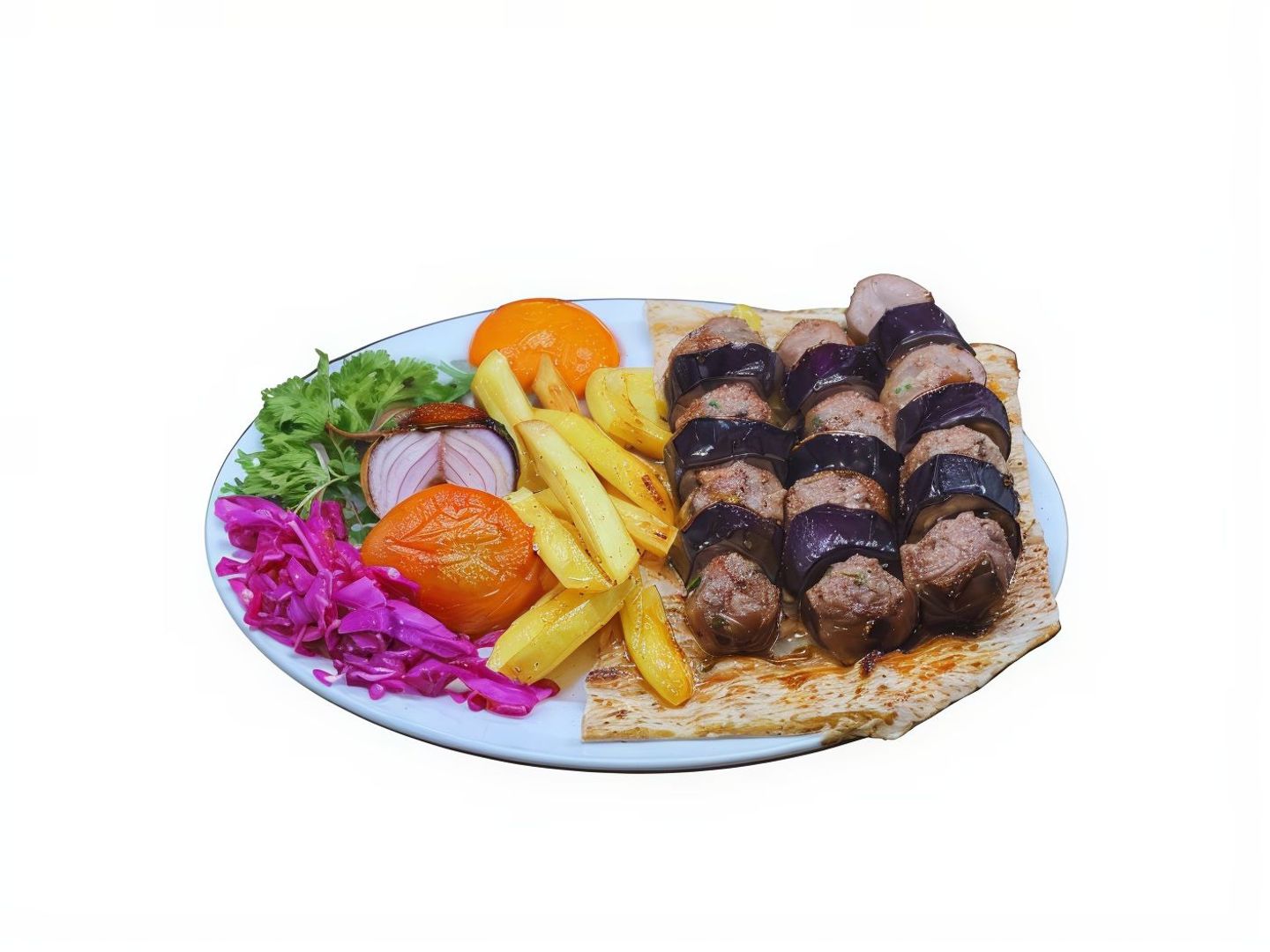مشويات كباب باذنجان