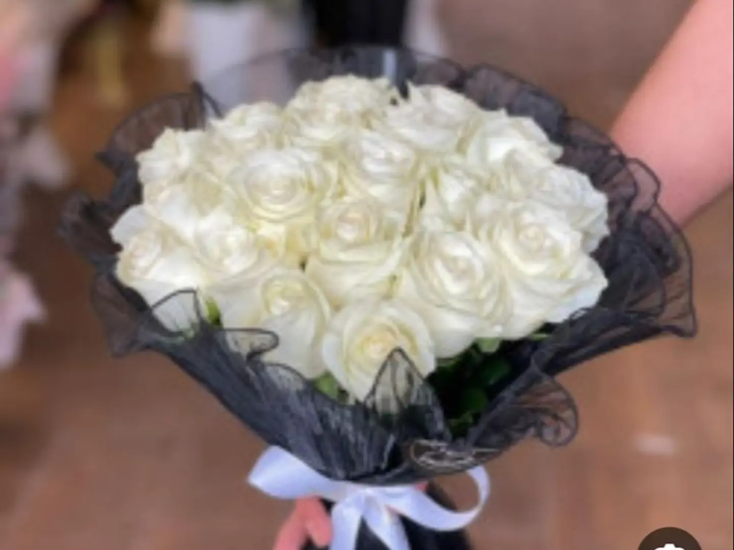 باقة جوري ابيض