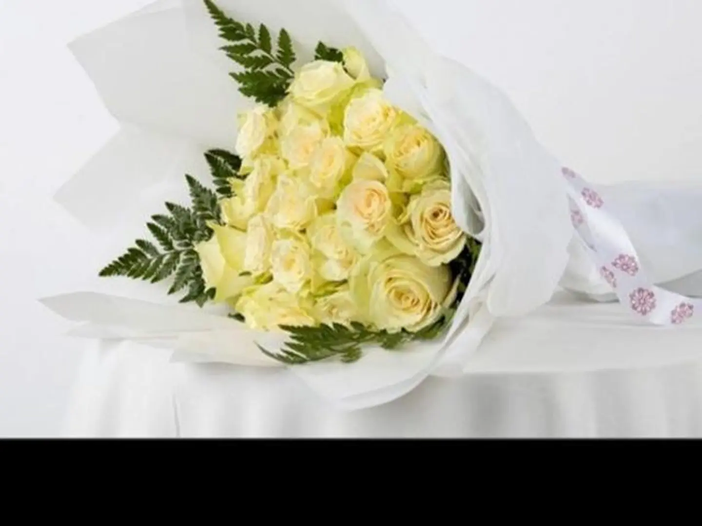 باقة جوري ابيض