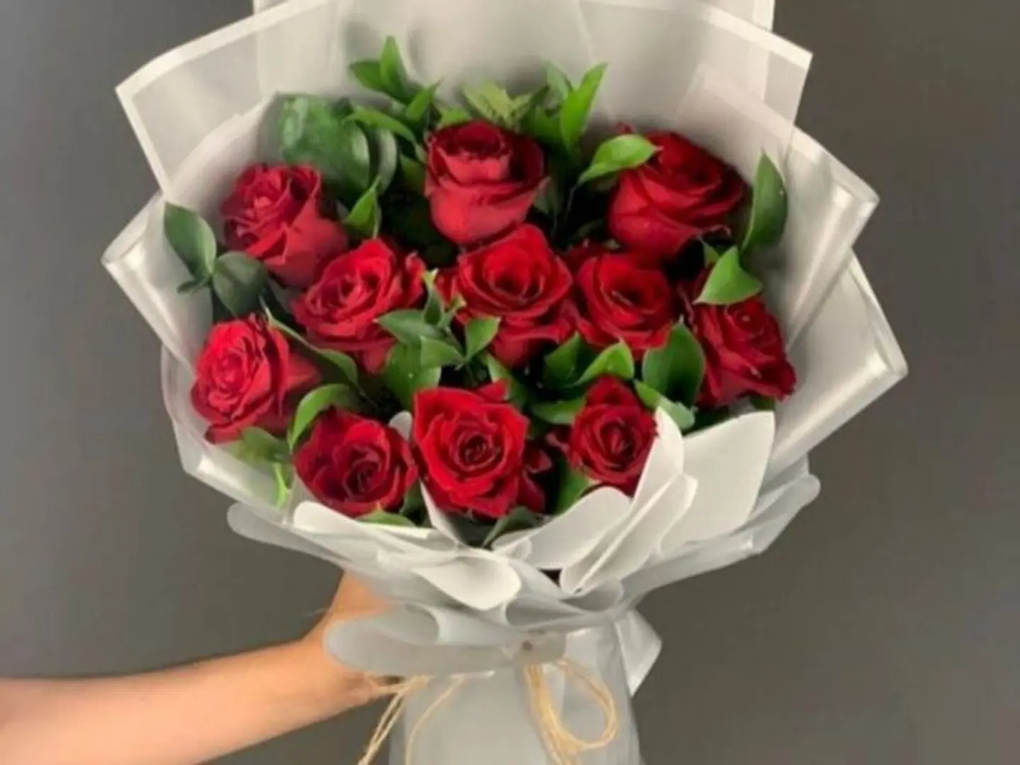 باقة الجوري الاحمر