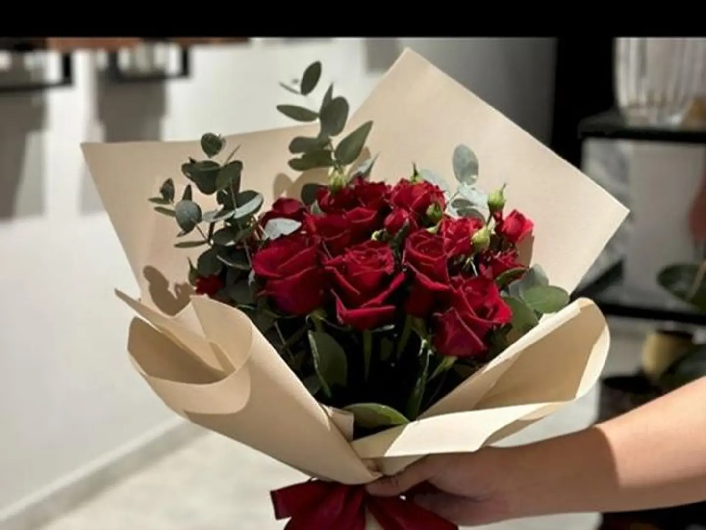 باقة جوري احمر