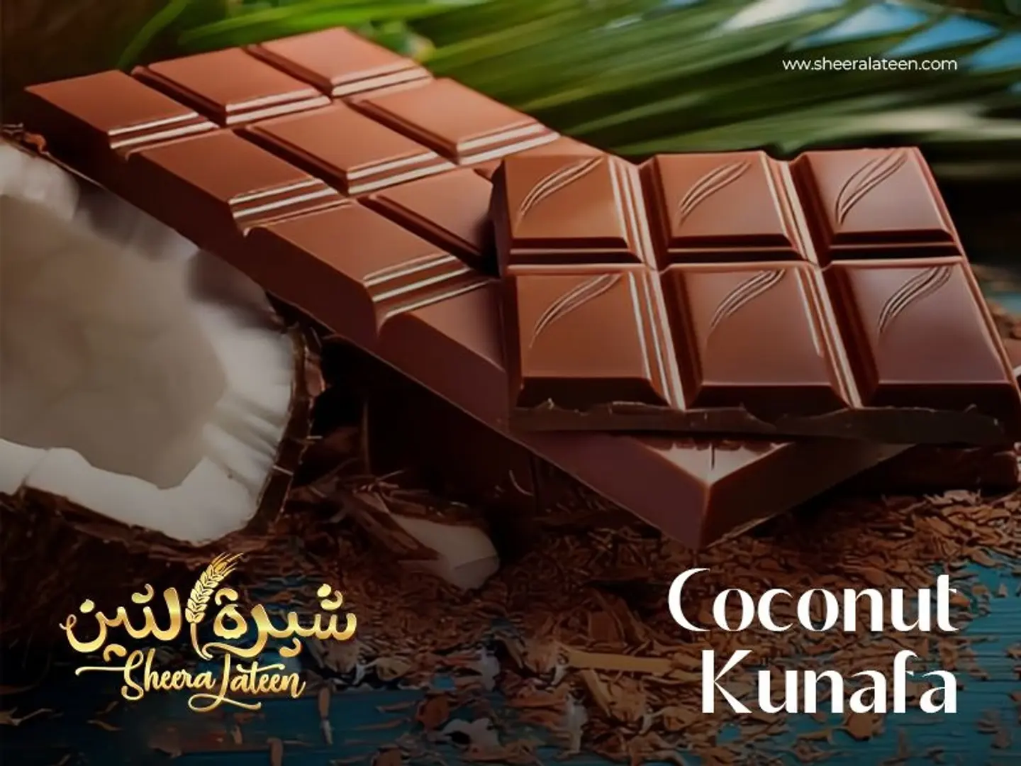 Kunafa Coconut Bar
