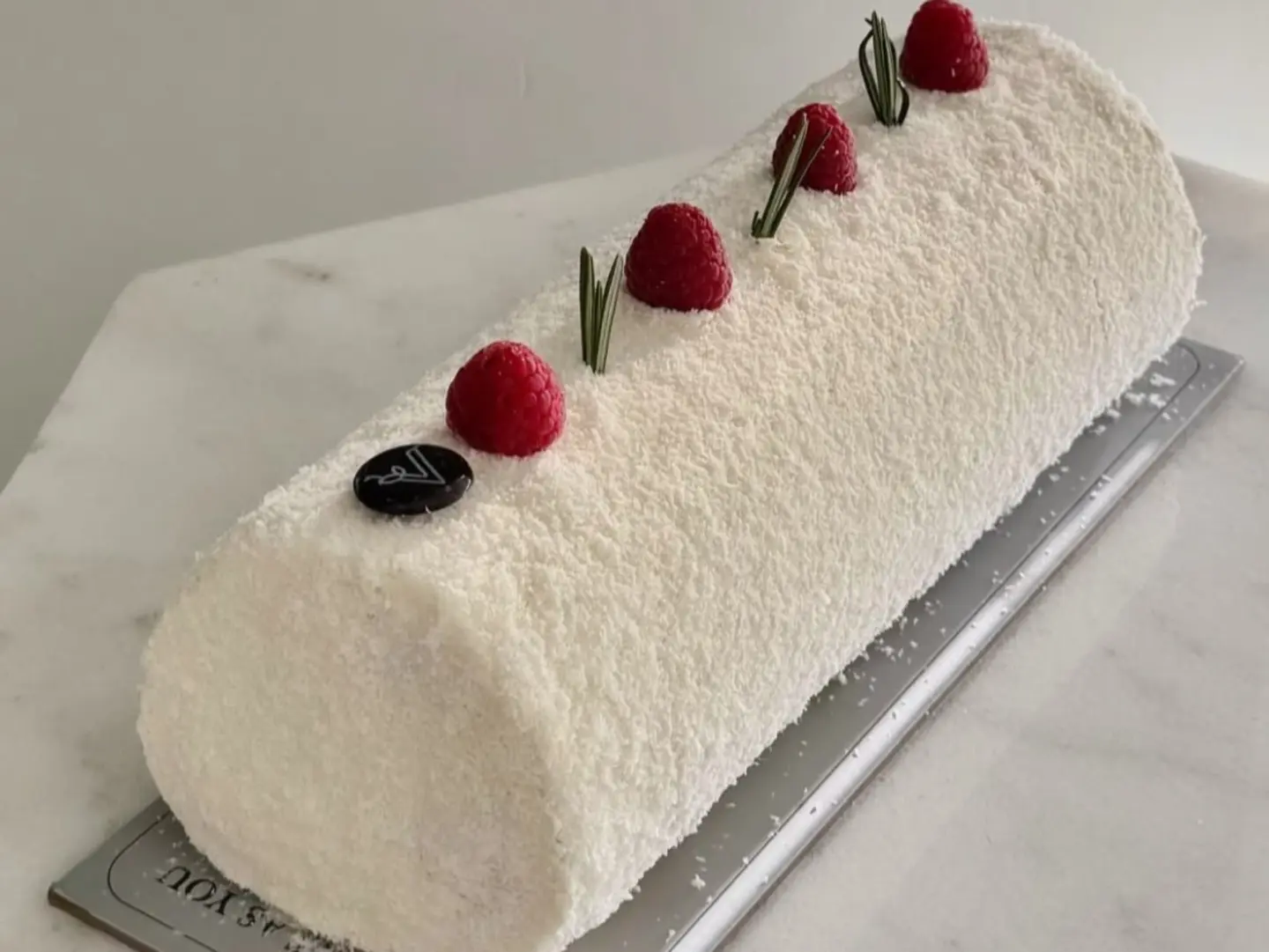Coconut And Berry Swiss Roll