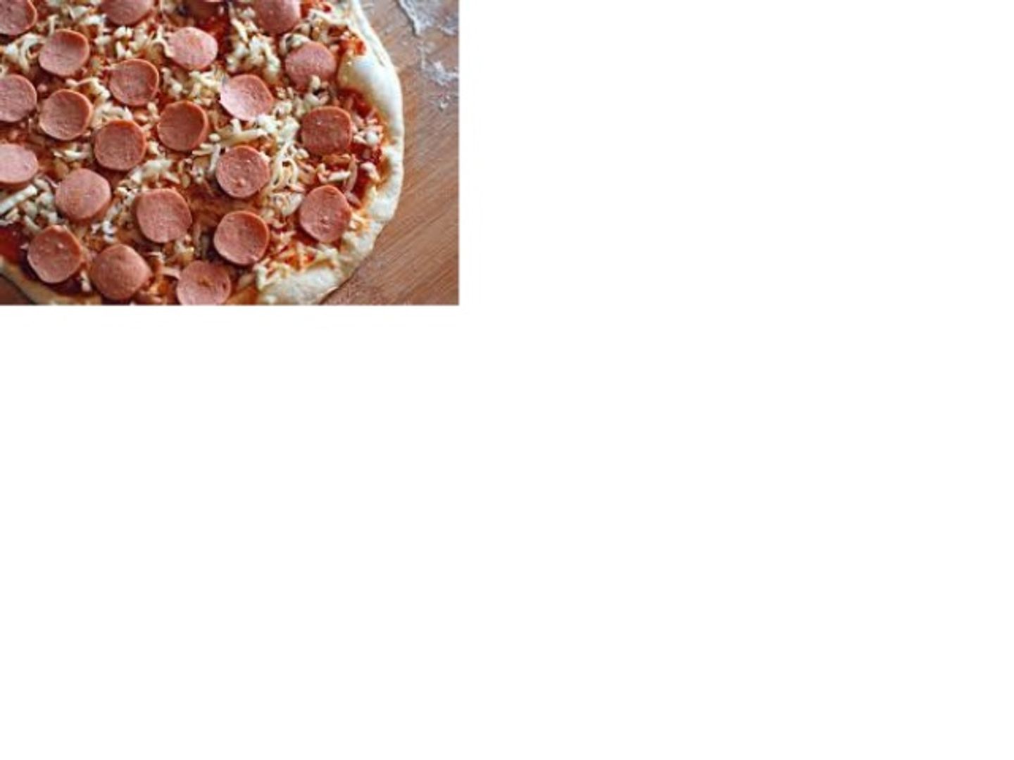 Large Hot Dog Pizza