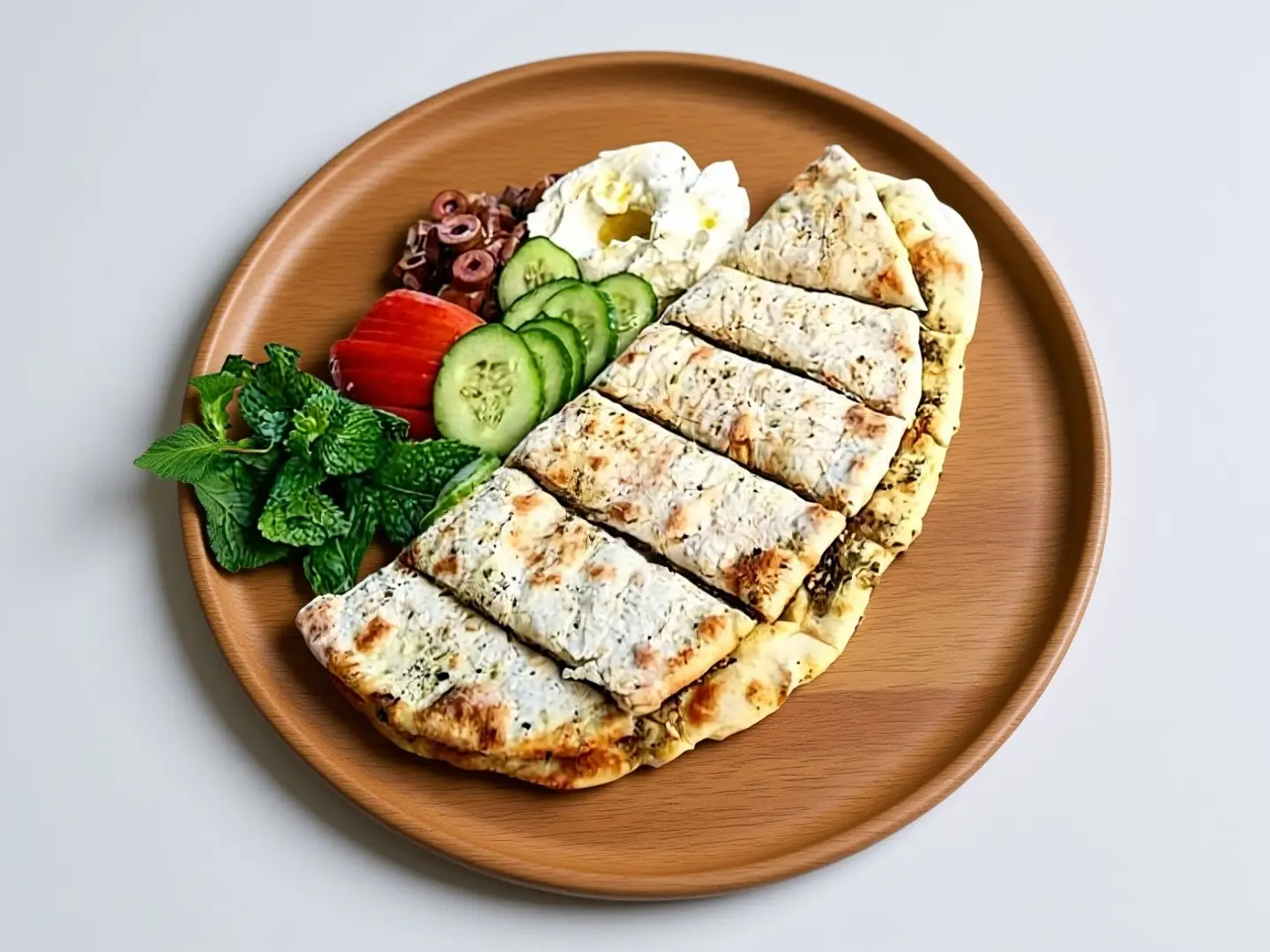 ‎لبنة خضار زعتر