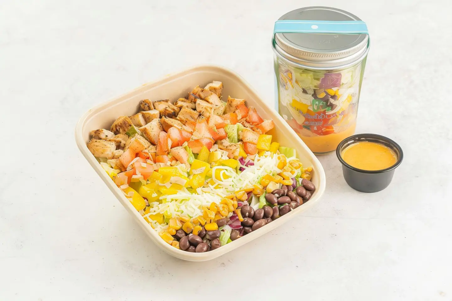 Mexican Salad With Grilled Chicken