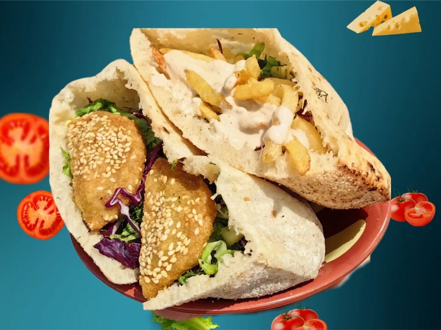 سندويتش بطاطس كاتشب