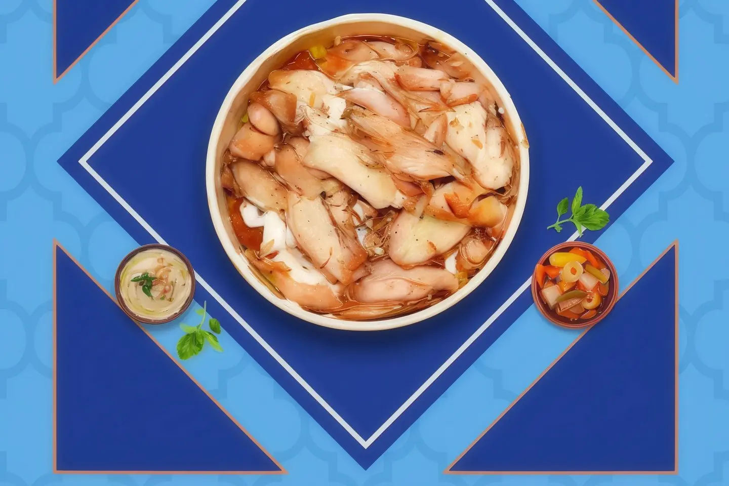 فتة دجاج