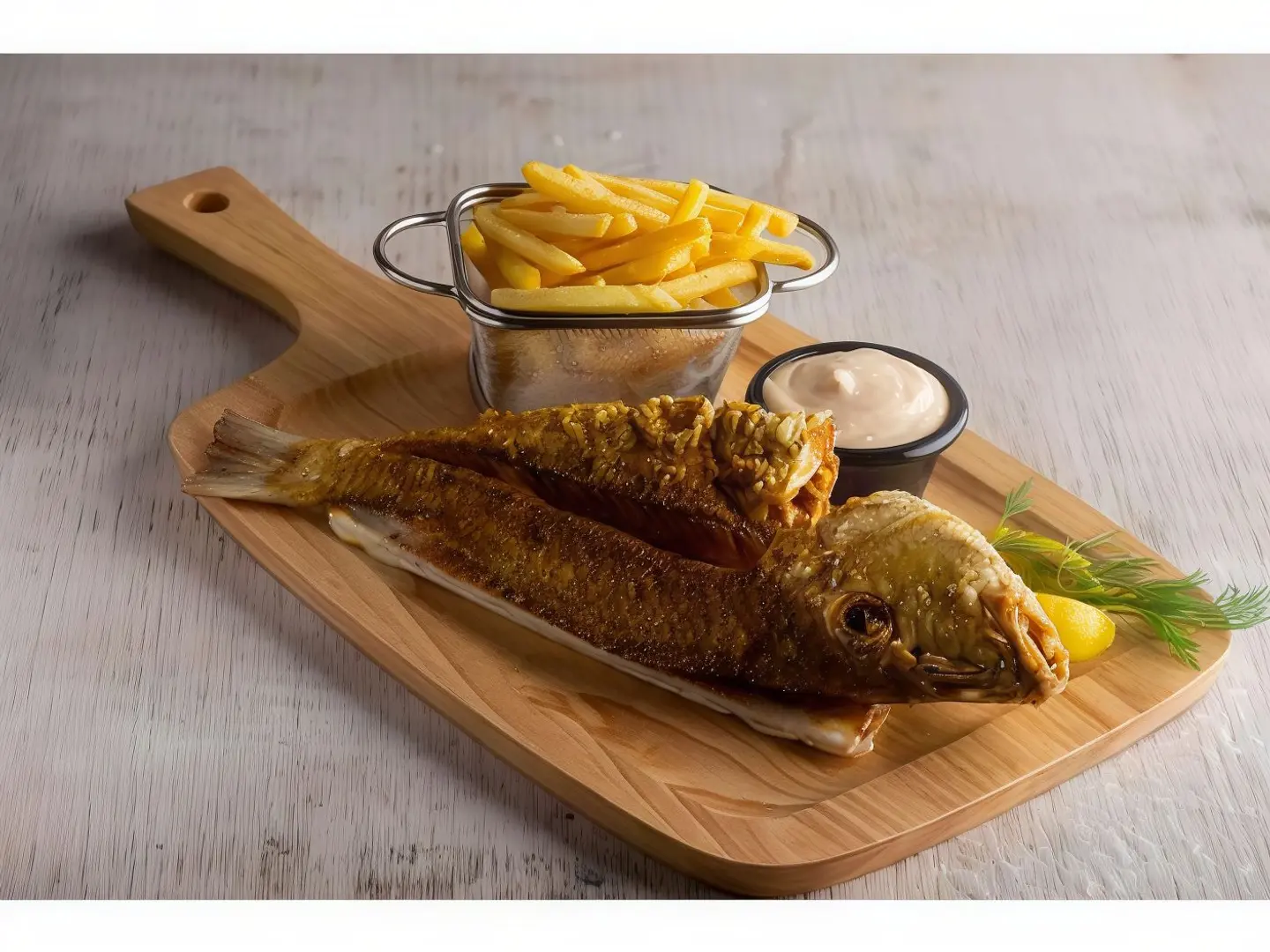 سمك فسكر مشوي على الصاج