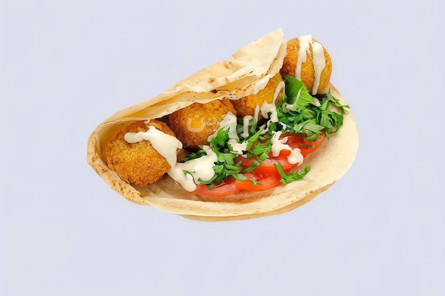 طعمية بالبيض مقلي