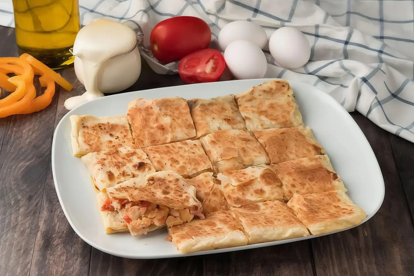 مطبق بيض سادة