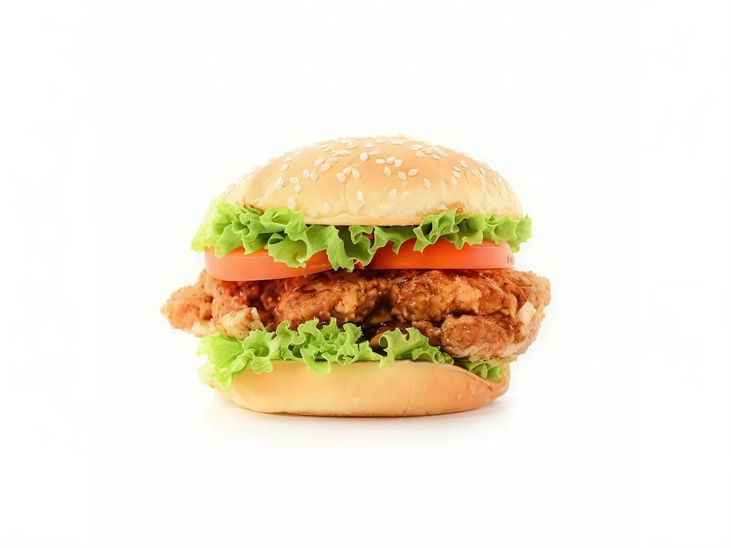 Double Chicken Burger With Pepsi