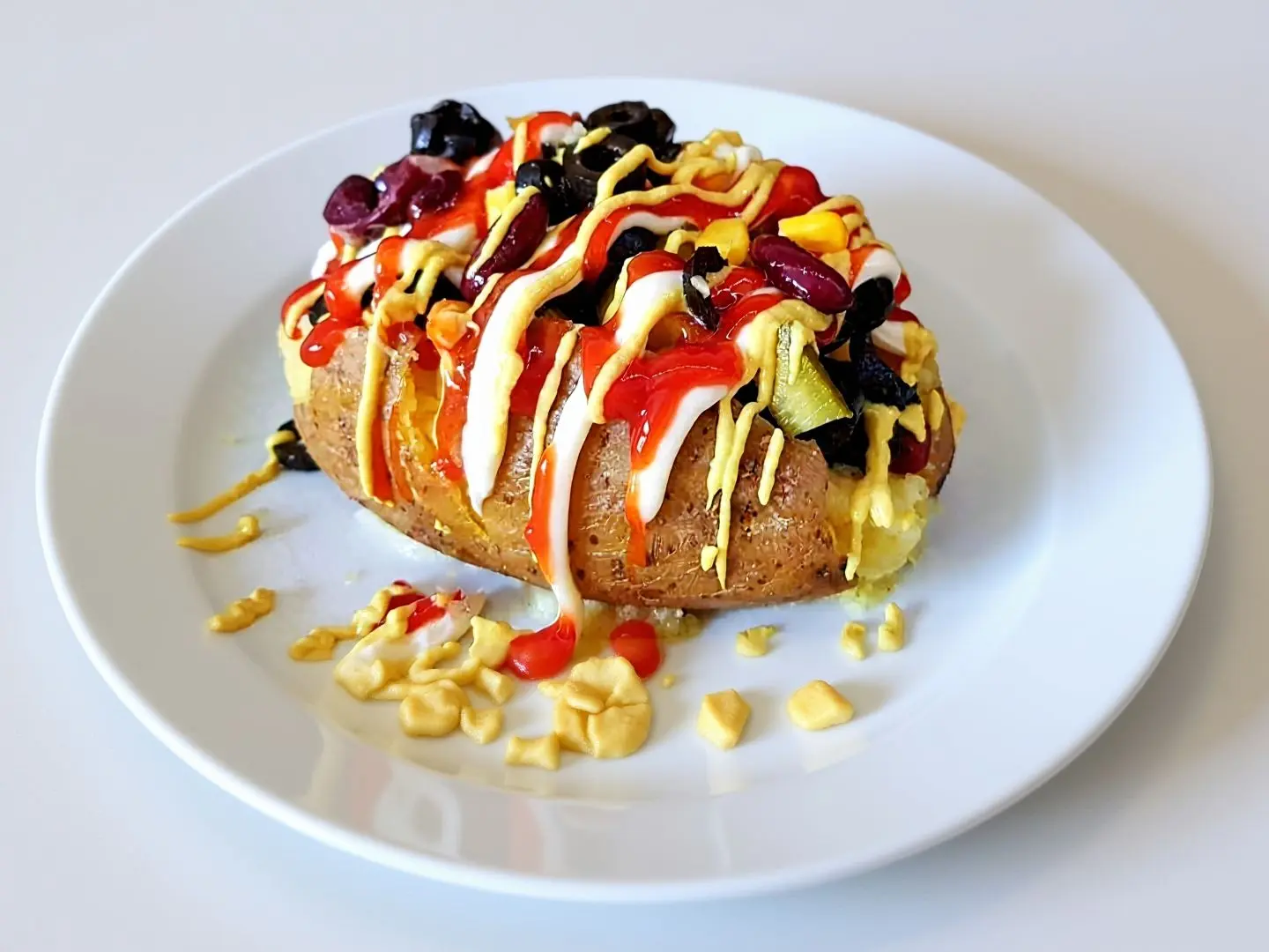 بطاطا مع خضار